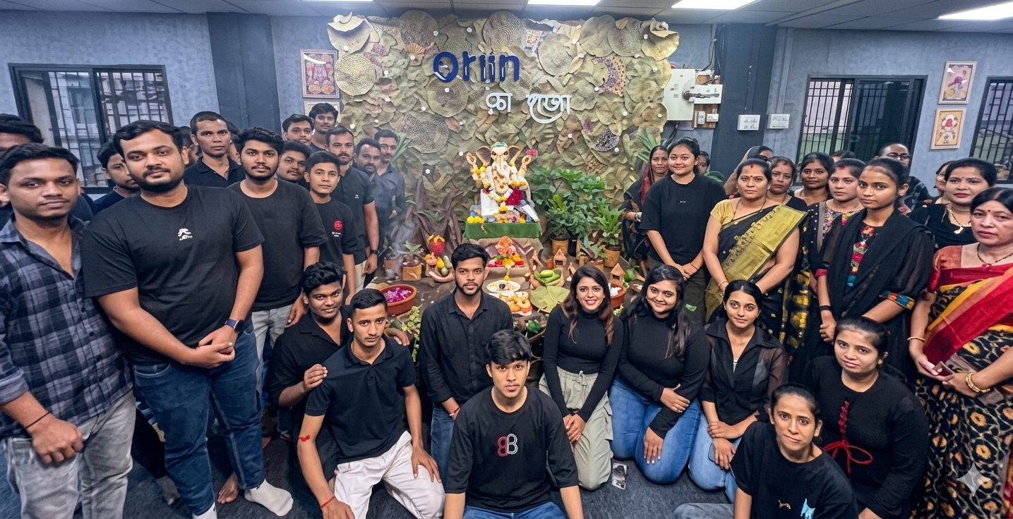 Ganesh Chaturthi Celebration at OrlinApparel